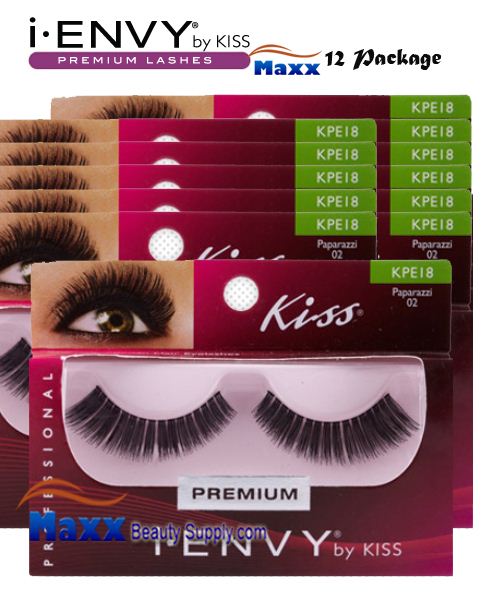 12 Package - Kiss i Envy Paparazzi 02 Eyelashes - KPE18